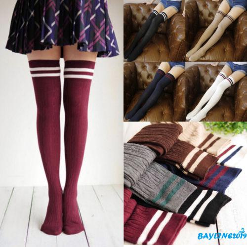 Đôi tất chân len dài qua gối thời trang dành cho nữ