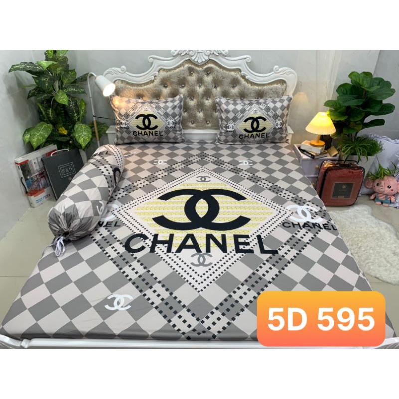 Bộ drap thun lạnh ý 5D cao cấp MS 593
