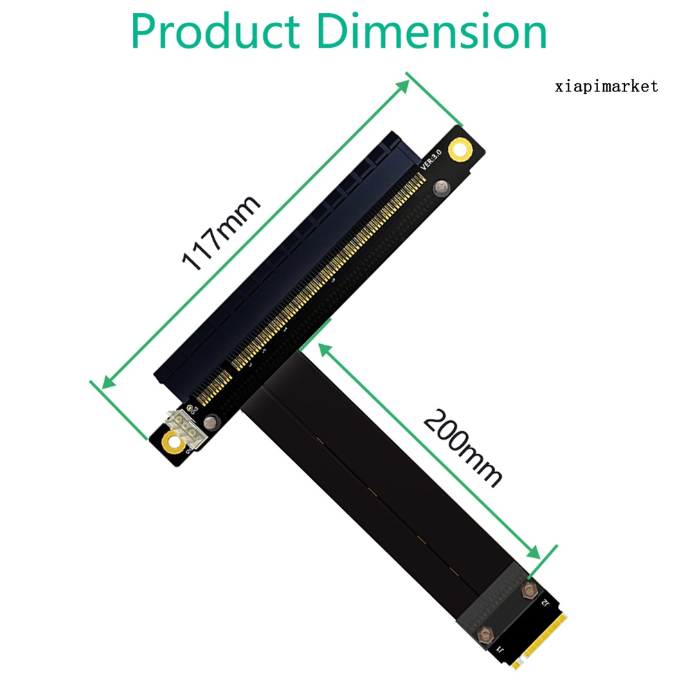 Card Đồ Họa Mở Rộng Pci-E 3.0 X16 Chuyển Đổi Từ M.2 Ngff Sang 90 / 180 Độ | WebRaoVat - webraovat.net.vn