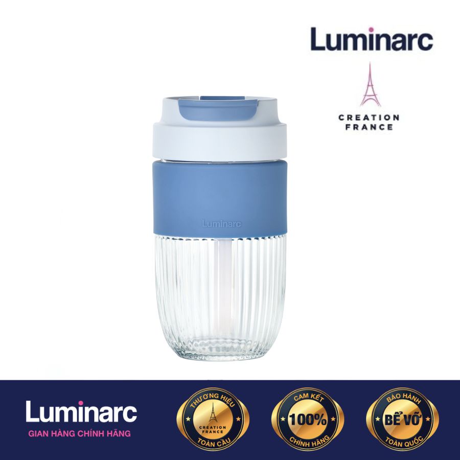 Ly Thuỷ Tinh Có Nắp Luminarc Blue 500ml - LUBIV2209