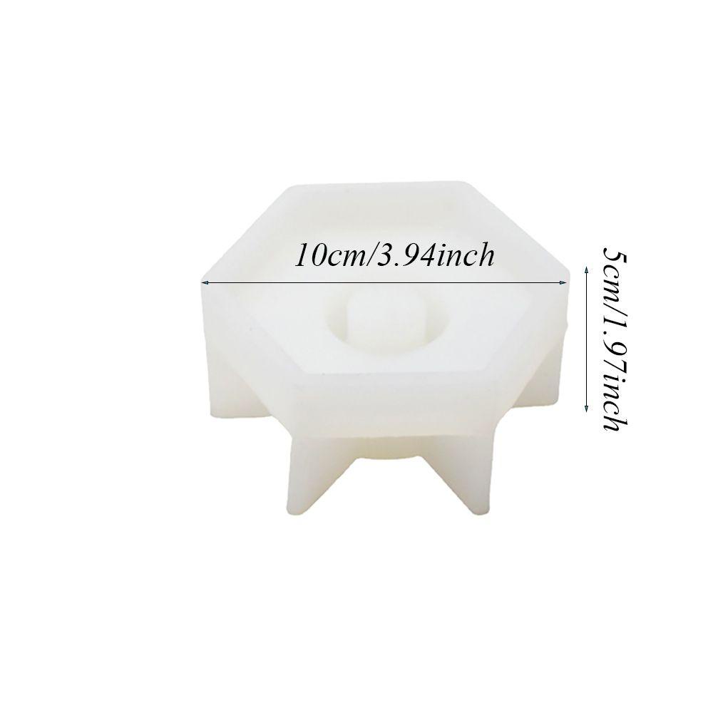 Khuôn Silicone Hình Lục Giác Làm Giá Đỡ Đèn Cầy Thủ Công