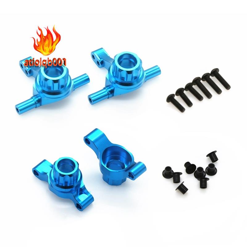 Bộ 4 chiếc bánh lái trước và sau bằng kim loại cho xe hơi điều khiển từ xa Tamiya TT02 TT-02 1/10