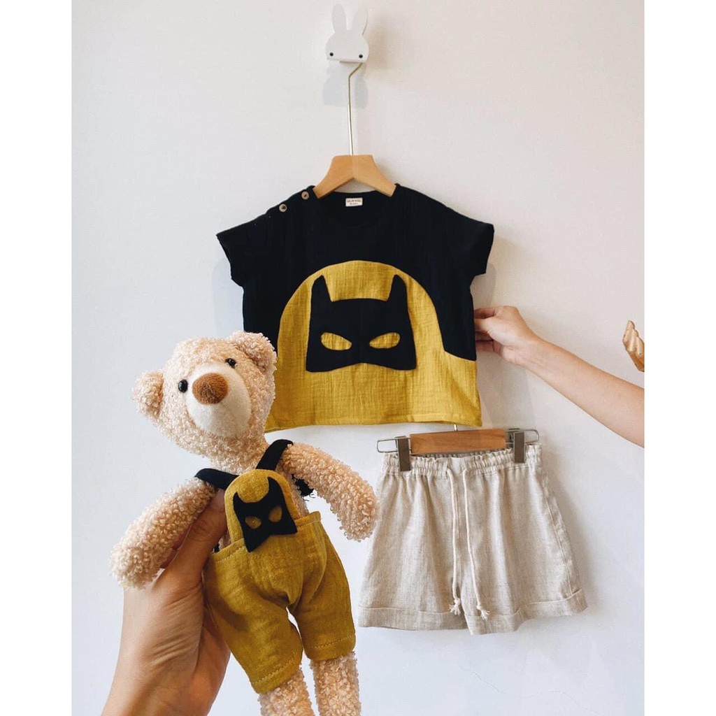 Bộ đũi mềm Muslin Batman