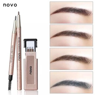 [Rẻ Vô Địch]Set kẻ chân mày 3 in 1 Novo #1