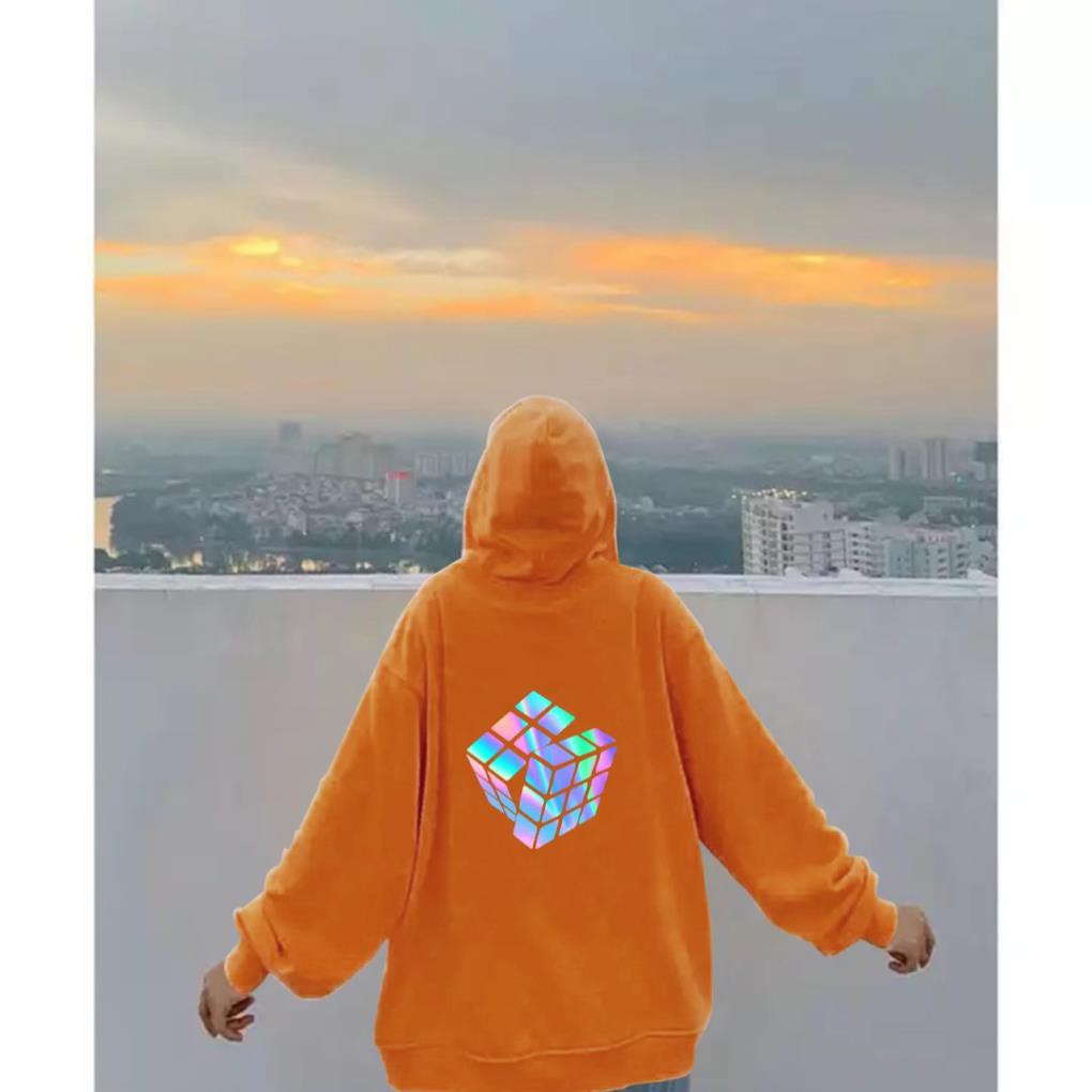 ÁO NỈ HOODIE PHẢN QUANG RUBIK PQ09KN Xuất Khẩu Nhật Bản