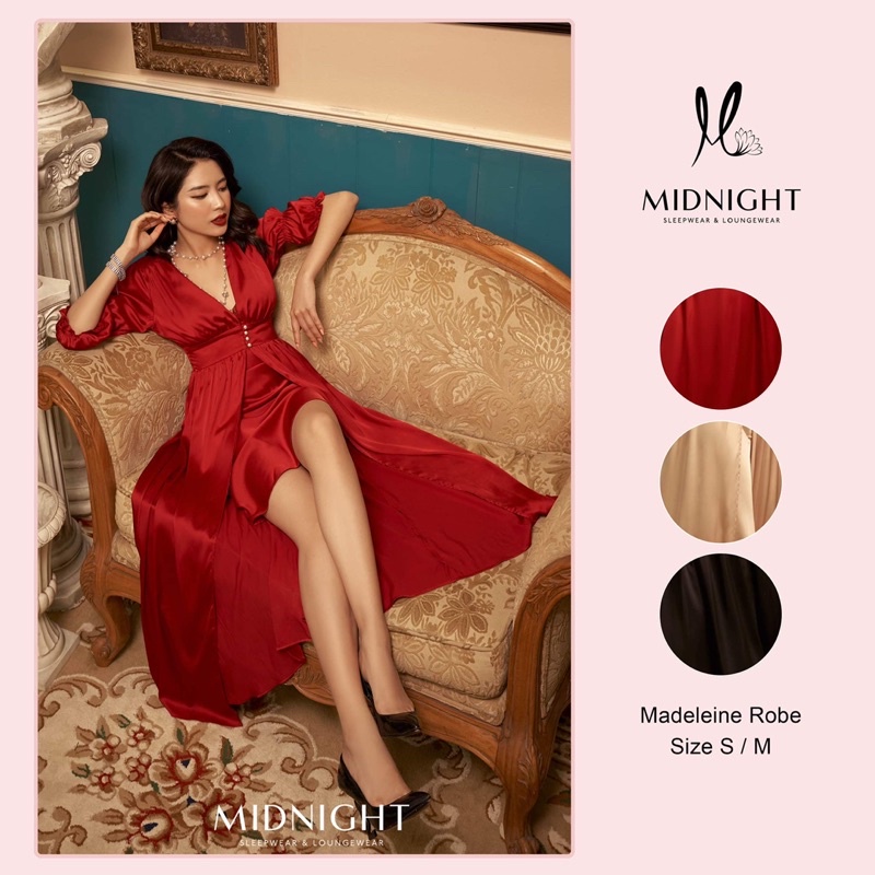 Đồ ngủ mặc nhà Áo khoác dài - Madeleine Robe - Midnight Sleepwear | WebRaoVat - webraovat.net.vn