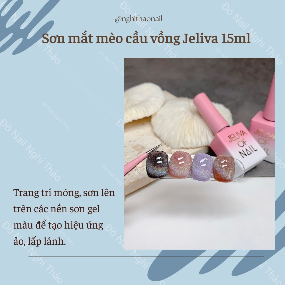 Sơn mắt mèo cầu vồng Jeliva 15ml