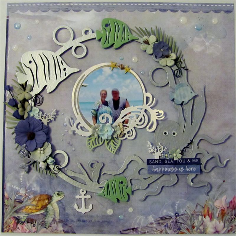 Khuôn Cắt Hình In Nổi Hình Lá Làm Thẻ Scrapbook