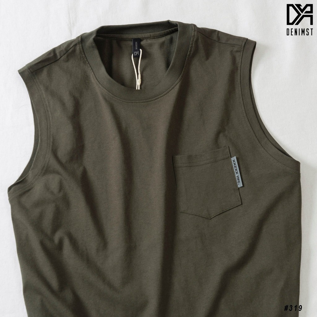 Áo Tanktop INC DENIMST 319 Chất Cotton Co Dãn, Mềm Mại, Thoáng Mát, Dáng Suông