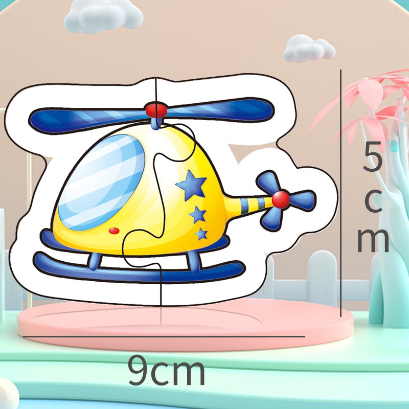 Bộ 48 thẻ hình đồ chơi in hình cho trẻ em 2-5 tuổi