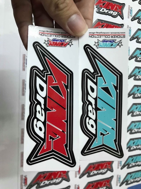 Combo 2 logo king drag thailand stiker