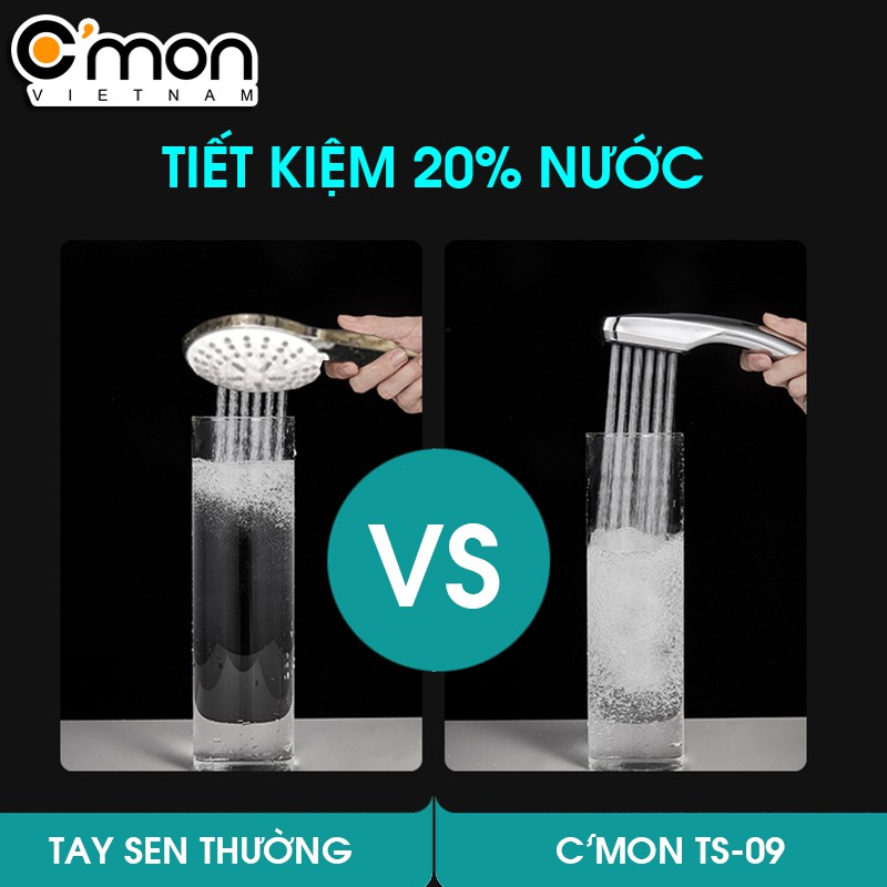 Bộ vòi sen tăng áp giá rẻ C'MON TS-09