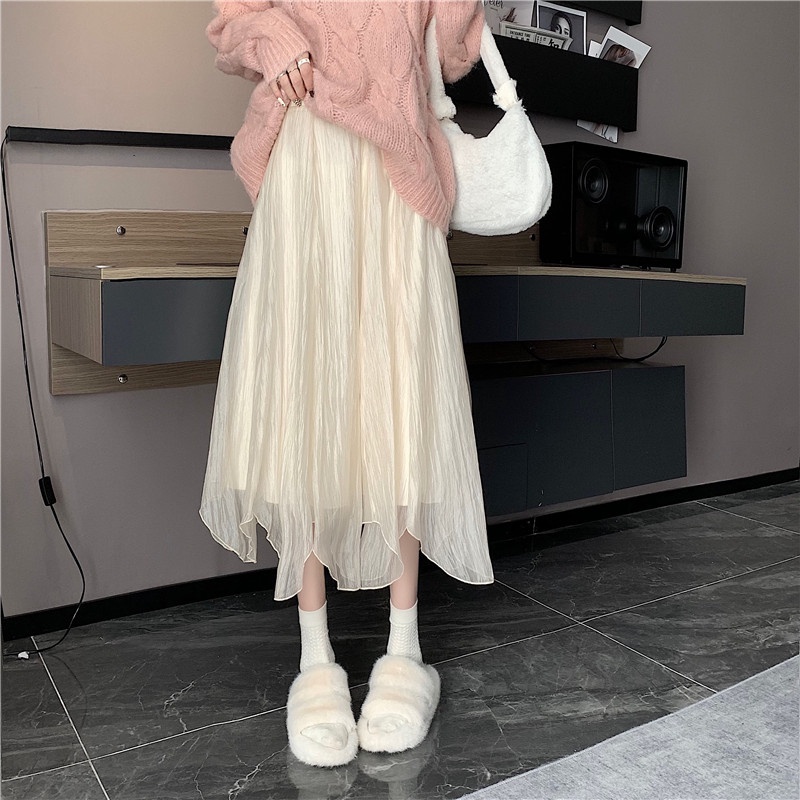 Chân váy ZHELIHANGFEI lưng cao thiết kế độc đáo phong cách thời trang cho nữ