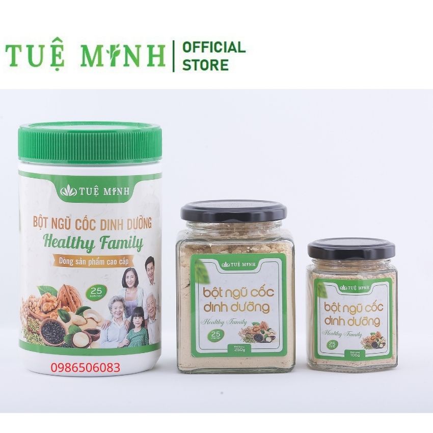 Bột ngũ cốc dinh dưỡngTuệ Minh 25 loại hạt ,ngũ cốc lợi sữa hộp 0.5kg giúp Đẹp Da, Tăng,Giảm Cân tự nhiên