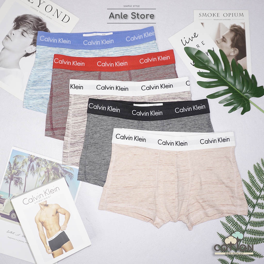 Quần lót nam BOXER Đùi hàng xuất USA Low Rise Trunk COTTON Elastane dãn 4 chiều - Quần sịp nam Kẻ Xược BXAEX