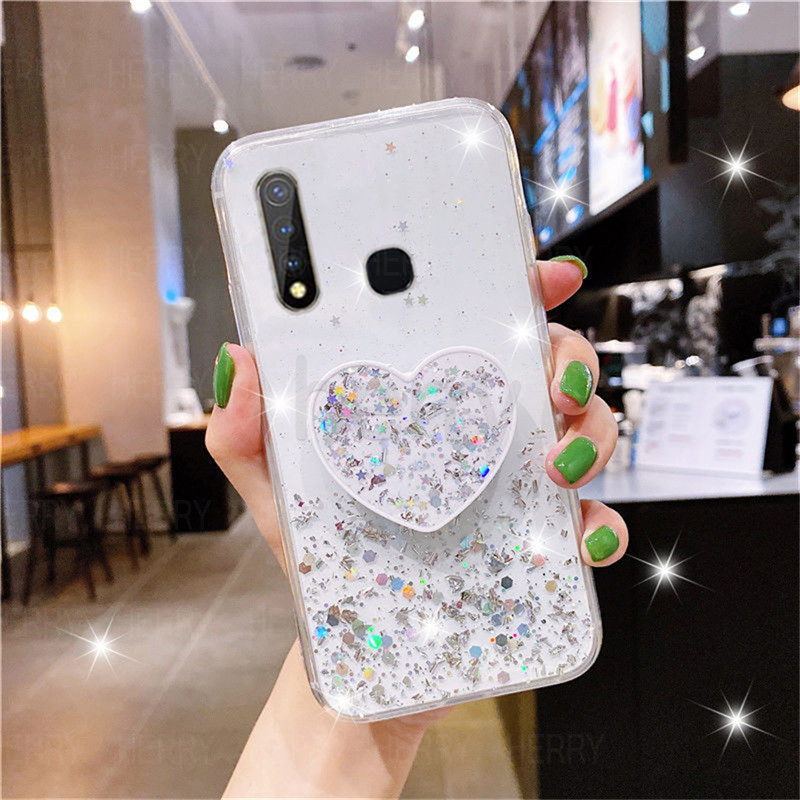 Ốp lưng TPU Bầu trời đầy sao tỏa sáng Có giá đỡ điện thoại di động vỏ điện thoại Cho Vivo Y31 Y11 Y12 Y12i Y15 Y17 Y19 U10 Y91 Y91i Y93 Y95 Y20 Y20i Y20S Y30 Y50 Y91C Chống Sock Chống Trầy Chống vết dầu