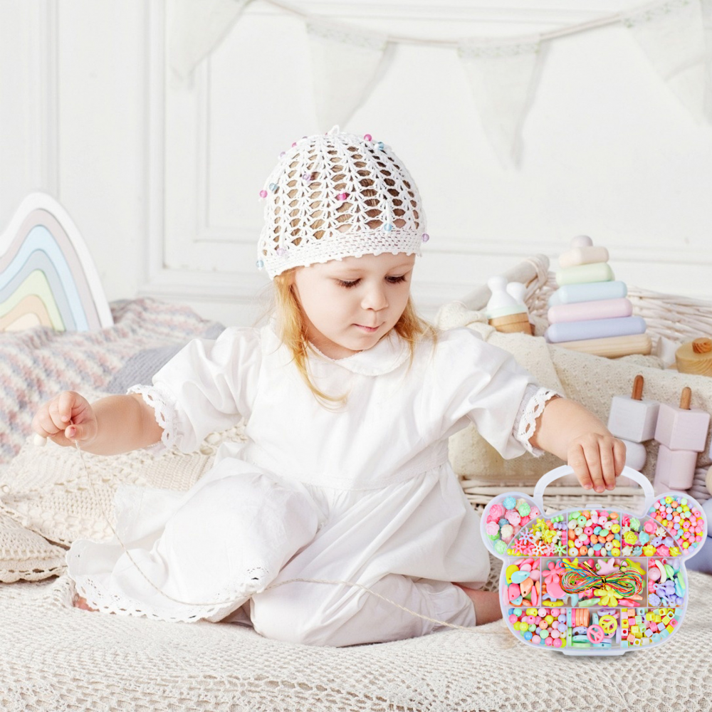 Bộ dụng cụ xỏ hạt làm vòng tay / vòng cổ cho bé