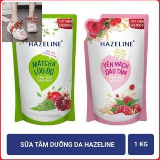 Tulinhvt - sữa tắm dưỡng da hazeline 1kg tặng túi vải thời trang