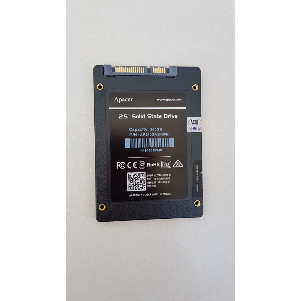Ổ Cứng SSD 240gb Apacer AS450 sata 3 chuẩn 2.5" ViTa/Vĩnh Xuân phân phối | BigBuy360 - bigbuy360.vn