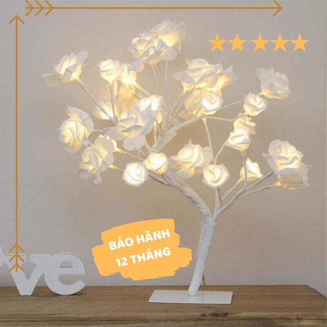Đèn Ngủ Led Để Bàn Hình Cây Hoa Hồng, Cây Hoa Đào Trang Trí Phòng, Spa Độc Và Đẹp Hàng Loại 1 Làm Quà Tặng