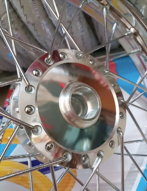 Bánh căm gắn cho xe VISON -ARI BLAED niềng sam gosiii thái 14 căm đùm mạ crom gắn như zin