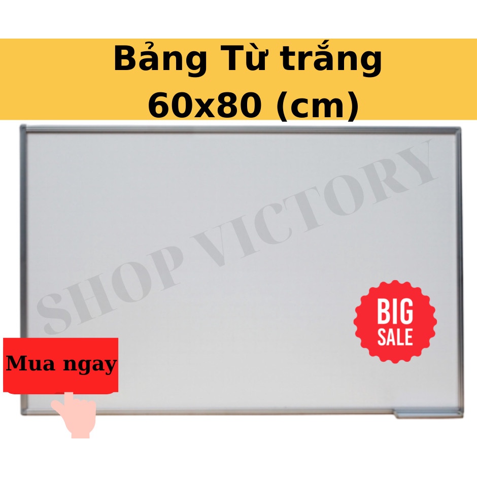 Bảng Từ Trắng, Hít Nam Châm, Bảng Học Sinh, Viết Bút Lông Kích Thước (60x100)cm