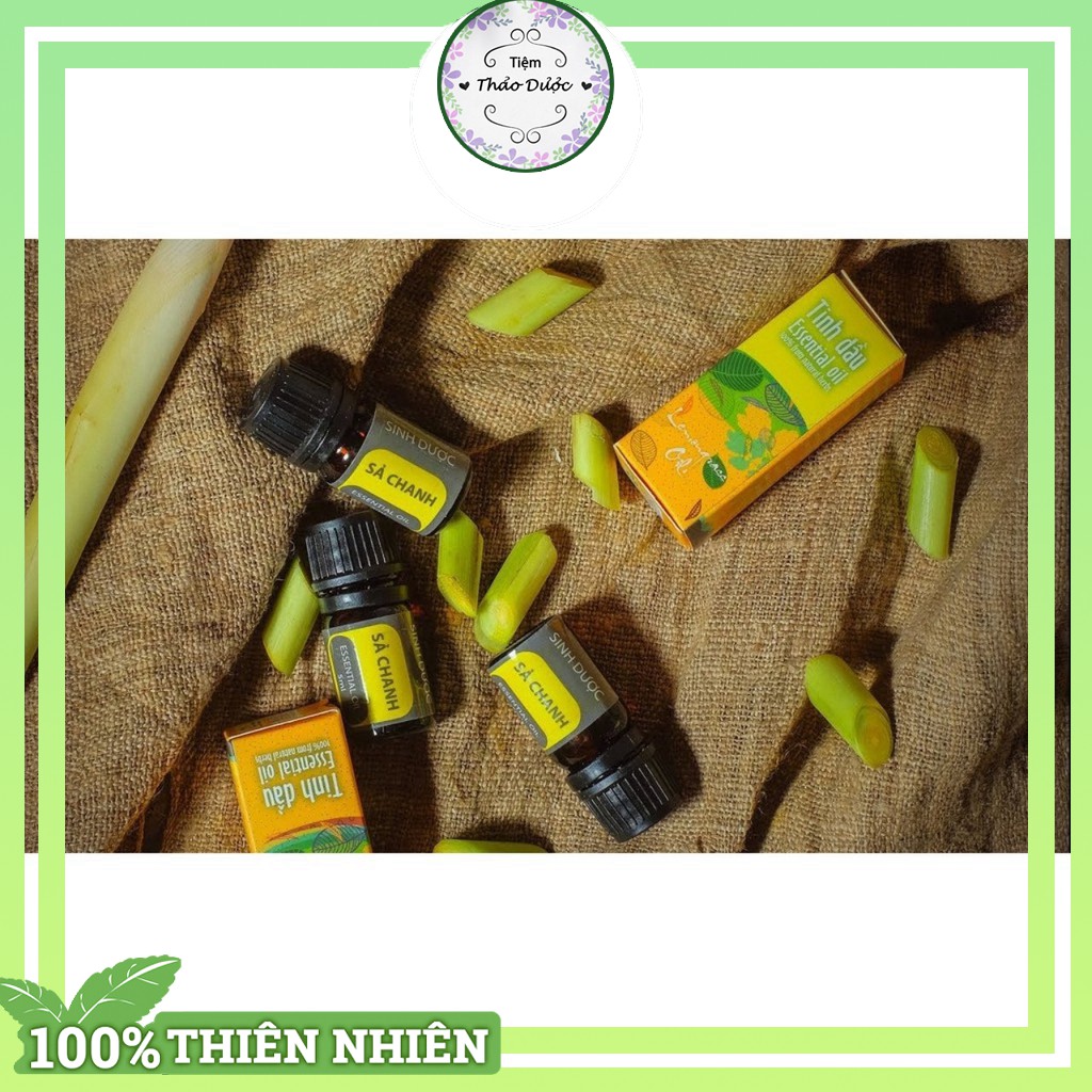 Tinh dầu sả chanh Tiệm Thảo Dược Xanh tinh dầu xông phòng chiết xuất thiên nhiên