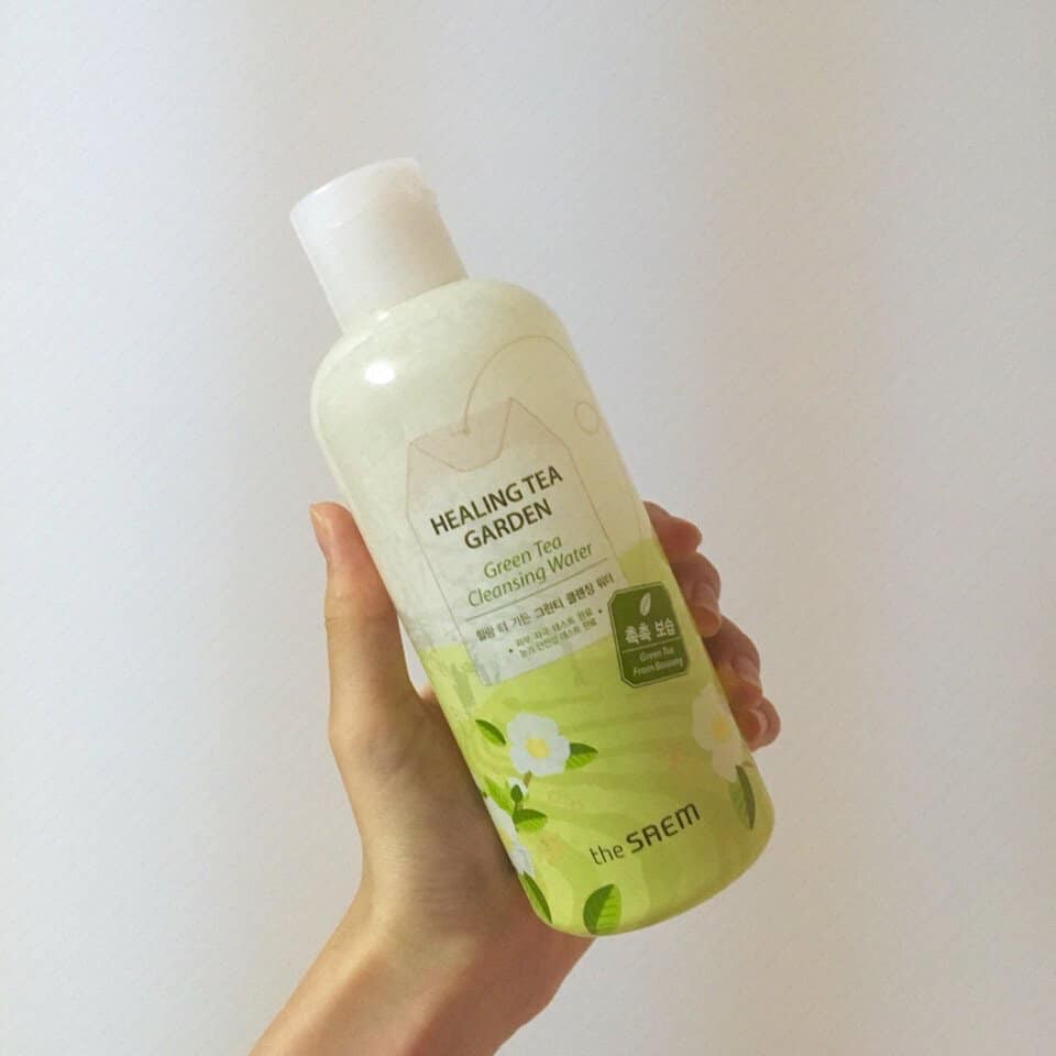 [Hàng có sẵn] Nước Tẩy Trang The Saem Healing Tea Garden Green Tea Cleansing Water 300ml