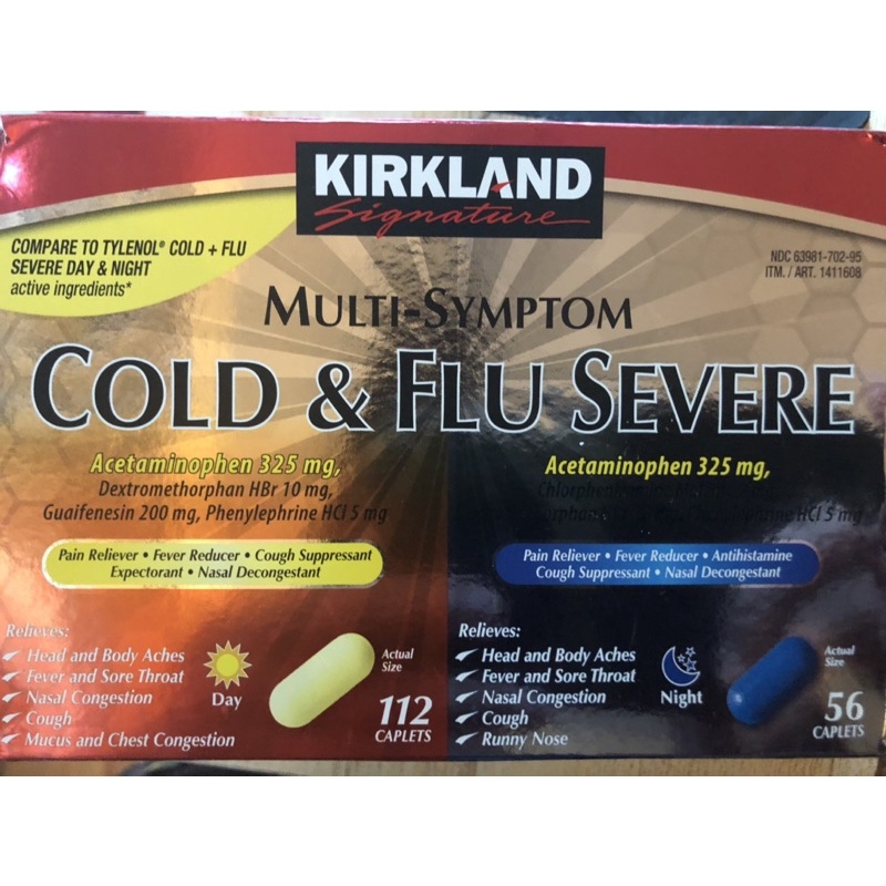 Viên uống Kirkland Signature Cold & Flu MultiSymptom Daytime