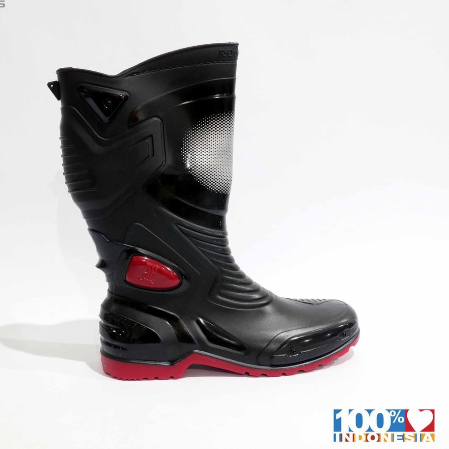 (THH)⇥952) AP MOTO 3 Đen / Đỏ 39-45 - Giày Boot Đi Xe Đạp - AP