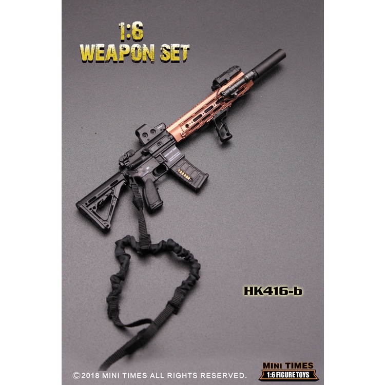 Mô hình Weapon Set HK416 tỉ lệ 1/6  - Hãng Mini Time Toys