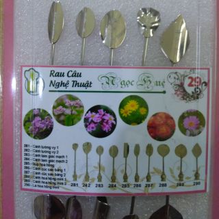Dụng cụ làm thạch rau câu 3D Ngọc Huệ (Bộ số 29 - hoa tường vy, tam giác mạch, cúc sao băng, hoa hồng mini)