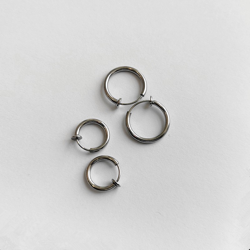 Khuyên Tai Kim Loại Cá Tính Phong Cách Hip-Hop