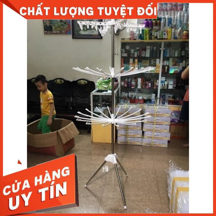 CÂY PHƠI QUẦN ÁO HỢP KIM GẤP GỌN THÔNG MINH [HÀNG LOẠI 1]