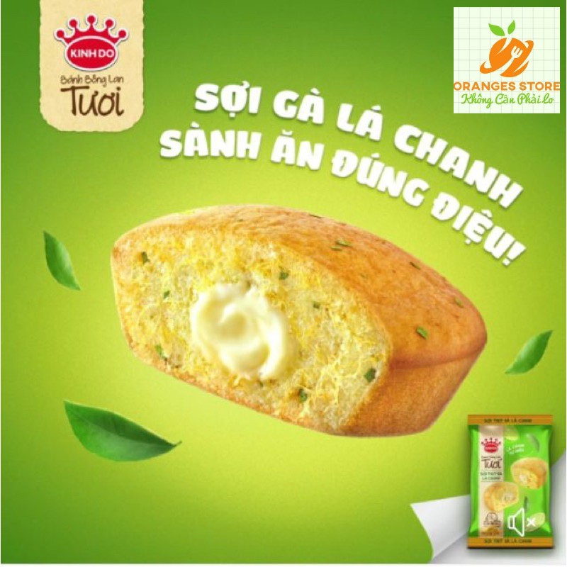 [DATE MỚI] BÁNH BÔNG LAN TƯƠI GÀ LÁ CHANH KINH ĐÔ 55G