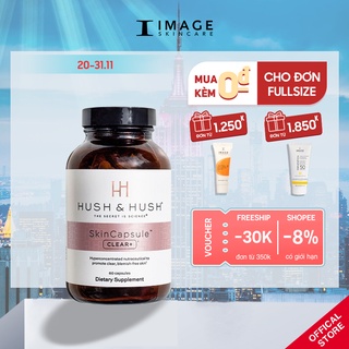 [Mã FMCGMALL -8% đơn 250K] Viên uống ngăn ngừa mụn Image Skincare Hush & Hush Skincapsule Clear+ 60 thumbnail