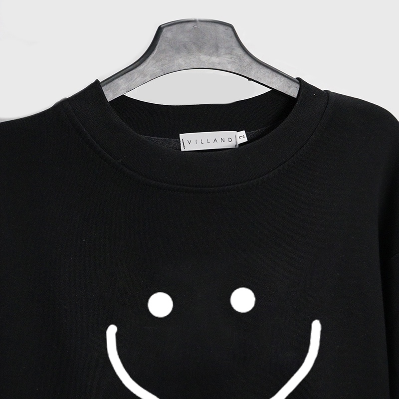 Áo Sweater Mặt Cười oversize LOHA Basic, áo nỉ Nhật cao cấp dài tay Unisex LOHA | BigBuy360 - bigbuy360.vn