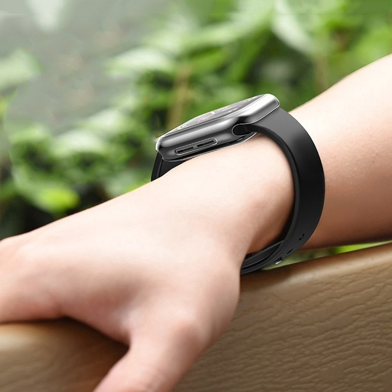 Ốp TPU silicon mềm bảo vệ mặt đồng hồ thông minh thích hợp cho Apple Watch 38mm 40mm 42mm 44mm Series 6 Se 5 4 3 2 1