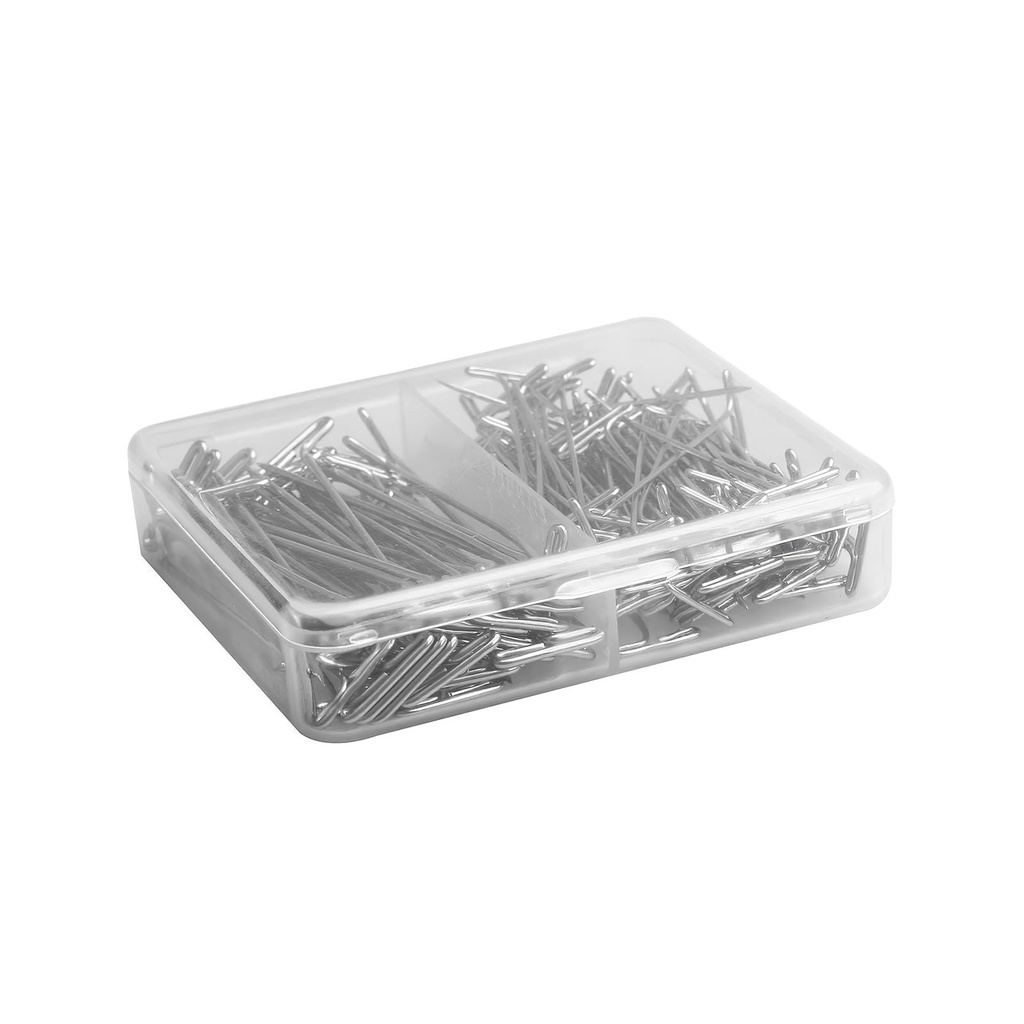 Steel T-Pins 150pcs T-Pin Needles Rust-Proof Wig Making Pin Portable T Shaped Pin Wig Needles with Plastic Box for Wig