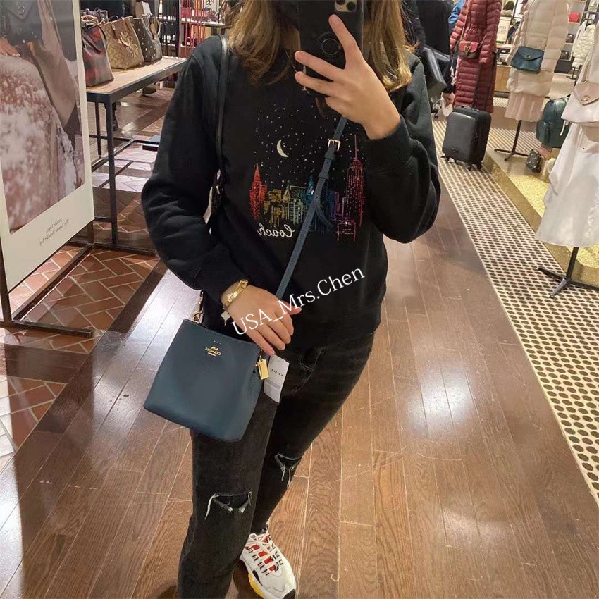 Ba lô đeo chéo COACH F7266 túi xô mini