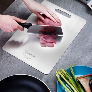 [HÀNG CHÍNH HÃNG] Thớt Inox 304 cao cấp Foodcom