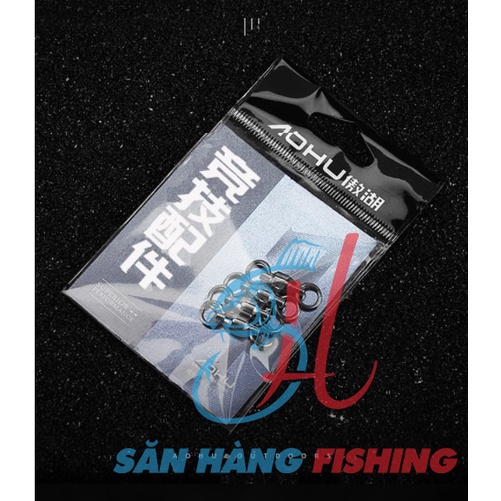 Khóa số 8 săn hàng siêu tải AoHu,khóa link, ma ní, ổ bi xoay câu cá, đơn, đài, câu biển