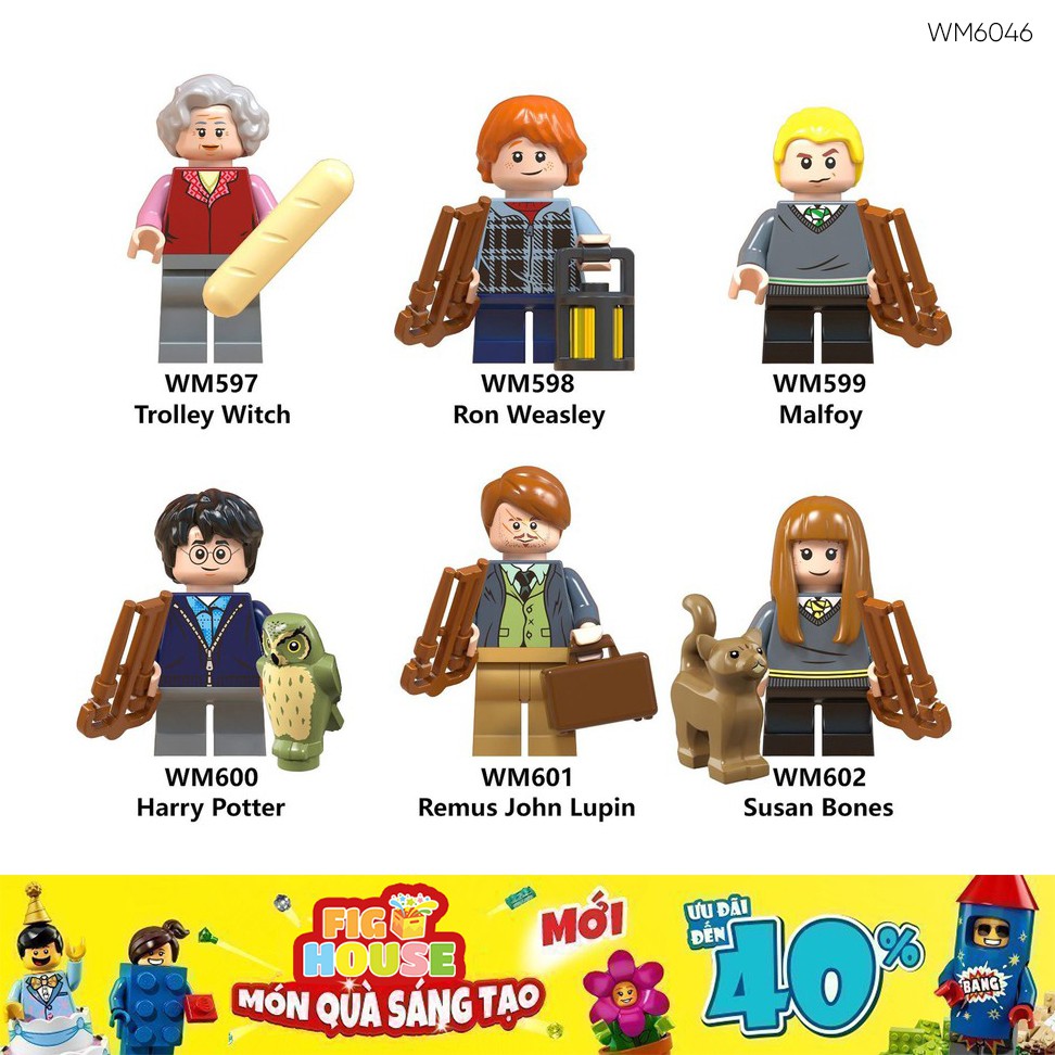 Minifigures Các Nhân Vật Trong Harry Potter WM6046- Đồ Chơi Lắp Ráp [A10.B23]