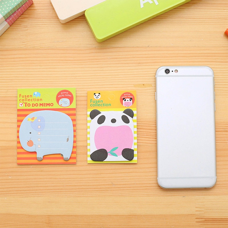 Set 20 Tờ Giấy Dán Ghi Chú Họa Tiết Dễ Thương Dùng Làm Quà Tặng Cho Bé
