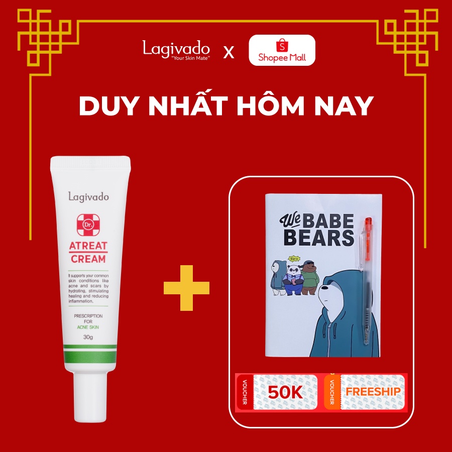 Kem chấm mụn Hàn Quốc Lagivado Ngăn Ngừa Và Phục Hồi Da Mụn Dr. Atreat Cream 30 ml