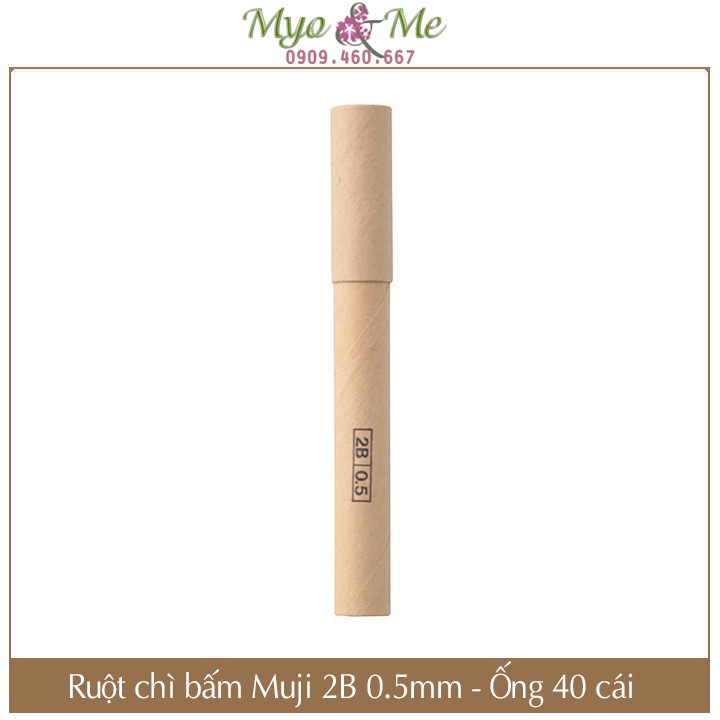 Bút chì bấm Muji Mechanical Pencil 0.5mm Rubber Grib