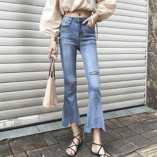 Quần bò nữ ống loe bigsize ( nhiều mẫu)