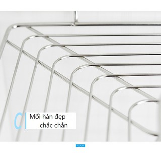 Kệ góc để đồ dán tường inox 304
