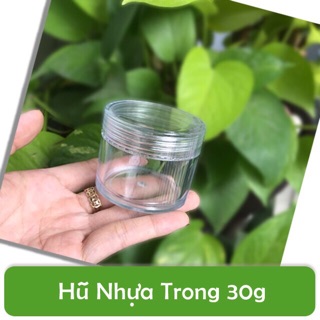 Hũ nhựa trong 30ml , hũ nhựa trong suốt 30g