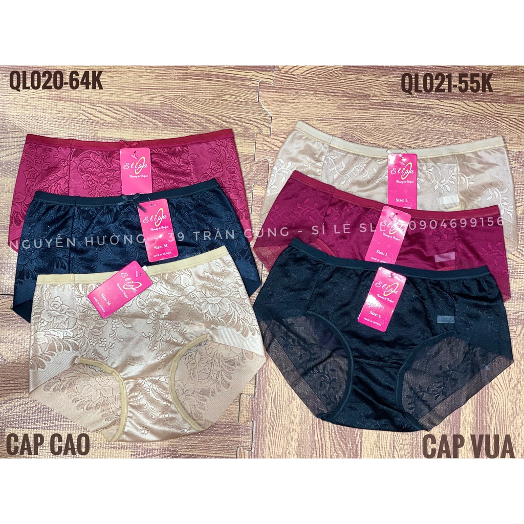 #ƯU_ĐÃI Combo 5 quần lót nữ cạp cao và cạp vừa QL020, QL021 (Hình tự chụp kèm video)
